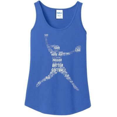 Softball Girl Ladies Essential Tank