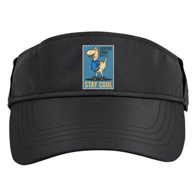 Skaters Gonna Skate Stay Cool Adult Drive Performance Visor