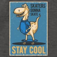 Skaters Gonna Skate Stay Cool Vector Backpack