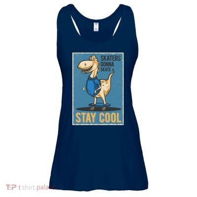 Skaters Gonna Skate Stay Cool Ladies Essential Flowy Tank