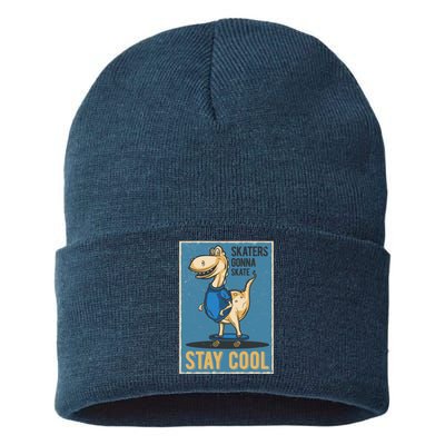 Skaters Gonna Skate Stay Cool Sustainable Knit Beanie