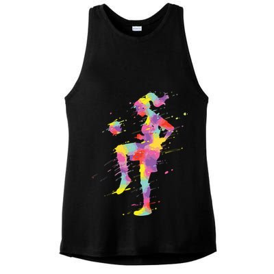 Soccer Girl Ladies PosiCharge Tri-Blend Wicking Tank