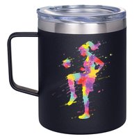Soccer Girl 12oz Stainless Steel Coffee Mug