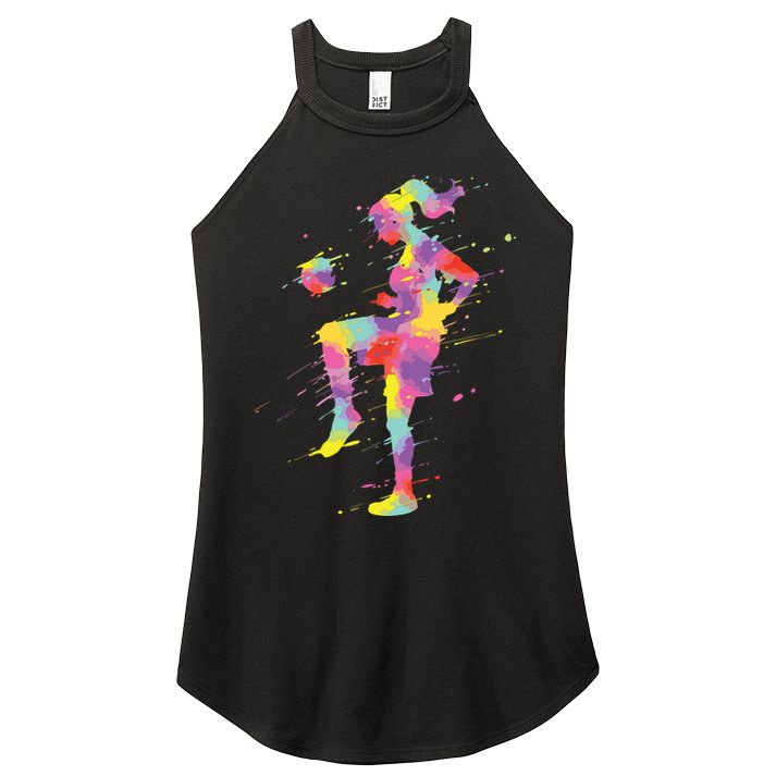 Soccer Girl Women's Perfect Tri Rocker Tank
