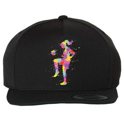 Soccer Girl Wool Snapback Cap
