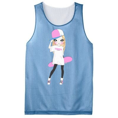 Skater Girl Skateboard Skateboarding Mesh Reversible Basketball Jersey Tank