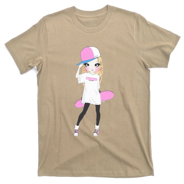 Skater Girl Skateboard Skateboarding T-Shirt