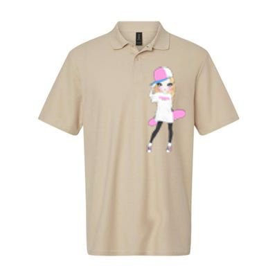 Skater Girl Skateboard Skateboarding Softstyle Adult Sport Polo