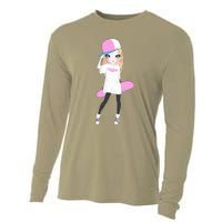 Skater Girl Skateboard Skateboarding Cooling Performance Long Sleeve Crew