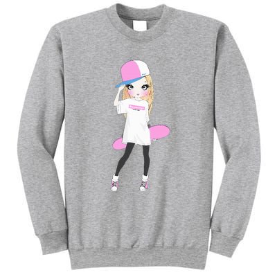 Skater Girl Skateboard Skateboarding Sweatshirt