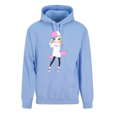 Skater Girl Skateboard Skateboarding Unisex Surf Hoodie