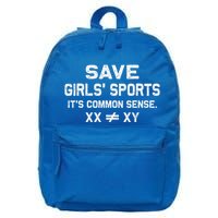 Save Girl Sports Its Common Sense Xx Different To Xy 16 in Basic Backpack