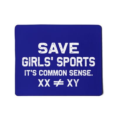 Save Girl Sports Its Common Sense Xx Different To Xy Mousepad