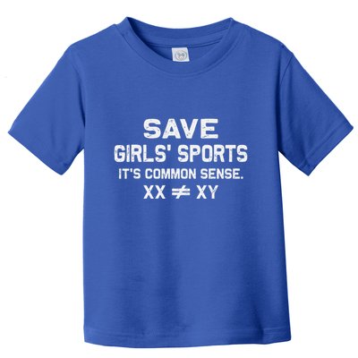 Save Girl Sports Its Common Sense Xx Different To Xy Toddler T-Shirt