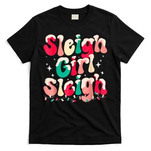 Sleigh Girl Sleigh Christmas Retro Xmas Holiday T-Shirt