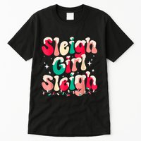 Sleigh Girl Sleigh Christmas Retro Xmas Holiday Tall T-Shirt