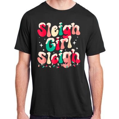 Sleigh Girl Sleigh Christmas Retro Xmas Holiday Adult ChromaSoft Performance T-Shirt