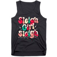 Sleigh Girl Sleigh Christmas Retro Xmas Holiday Tank Top