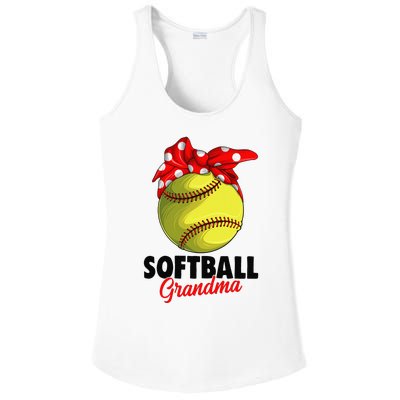 Softball Grandma  Ladies PosiCharge Competitor Racerback Tank