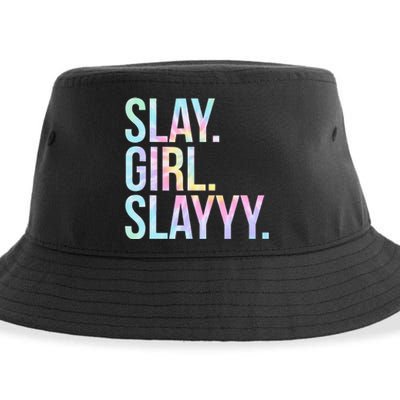 Slay Girl Slay Tie Dye Sustainable Bucket Hat