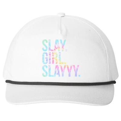 Slay Girl Slay Tie Dye Snapback Five-Panel Rope Hat