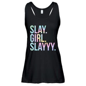 Slay Girl Slay Tie Dye Ladies Essential Flowy Tank