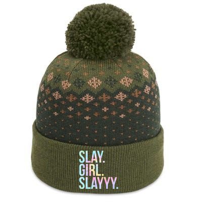 Slay Girl Slay Tie Dye The Baniff Cuffed Pom Beanie