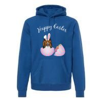 Sheltie Gift Sheltie Easter Happy Easter Funny Sheltie Mom Gift Premium Hoodie