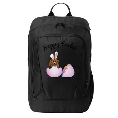 Sheltie Gift Sheltie Easter Happy Easter Funny Sheltie Mom Meaningful Gift City Backpack