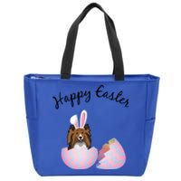 Sheltie Gift Sheltie Easter Happy Easter Funny Sheltie Mom Meaningful Gift Zip Tote Bag