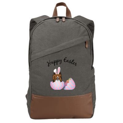 Sheltie Gift Sheltie Easter Happy Easter Funny Sheltie Mom Meaningful Gift Cotton Canvas Backpack