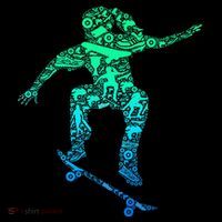Skater Girl Skateboarder Girl Skateboarding Tall T-Shirt
