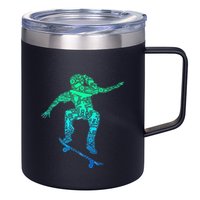 Skater Girl Skateboarder Girl Skateboarding 12oz Stainless Steel Coffee Mug