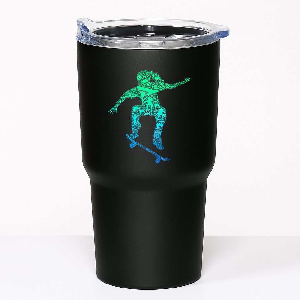 Skater Girl Skateboarder Girl Skateboarding Tumbler