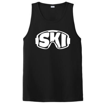 Ski Goggles Skiing Lover Cute Gift PosiCharge Competitor Tank