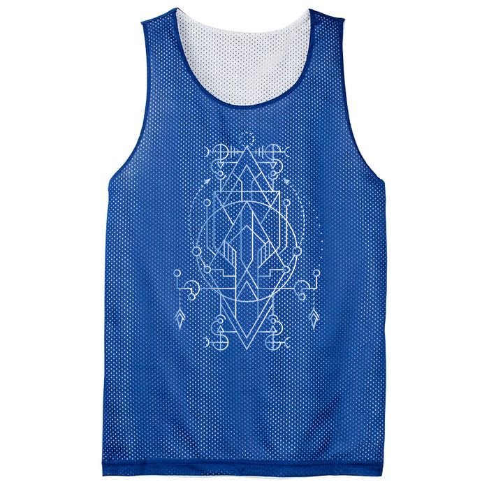 Sacred Geometry Spiritual Yoga Magic Yantra Gift Mesh Reversible Basketball Jersey Tank