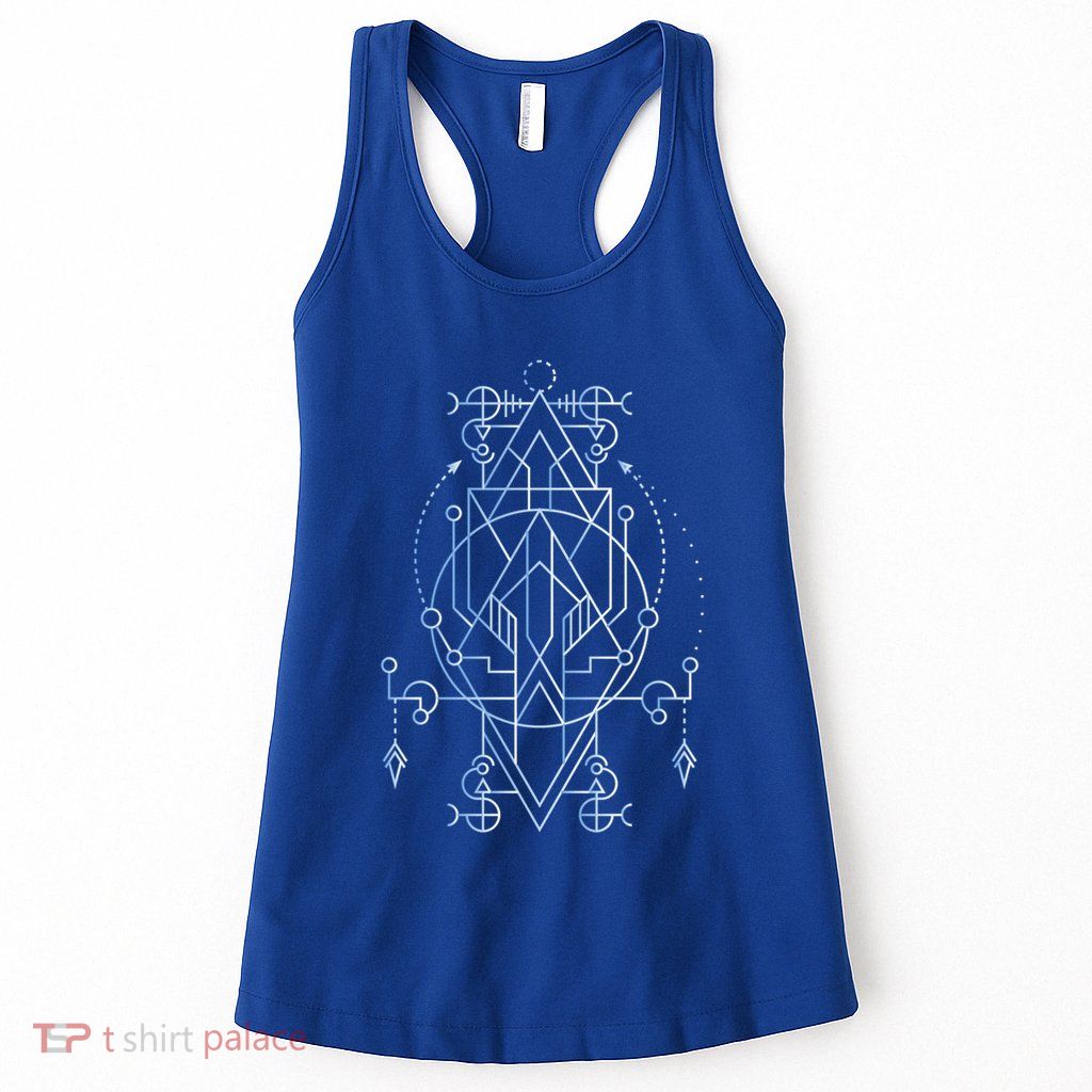 Sacred Geometry Spiritual Yoga Magic Yantra Gift Womens Tank Top