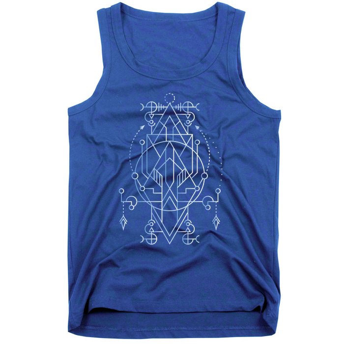 Sacred Geometry Spiritual Yoga Magic Yantra Gift Tank Top