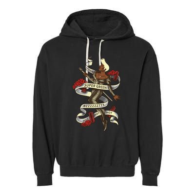 Super Green Garment-Dyed Fleece Hoodie