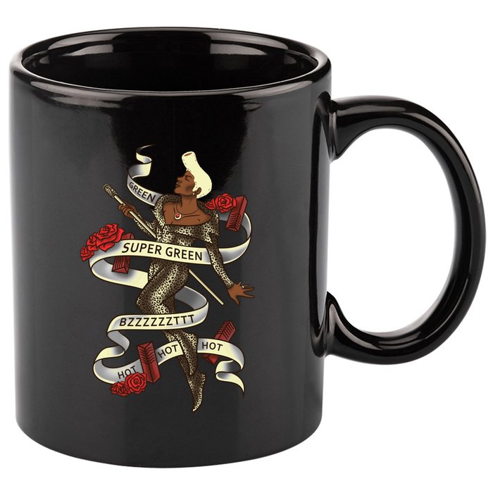 Super Green 11oz C Handle Ceramic Mug