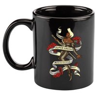 Super Green 11oz C Handle Ceramic Mug