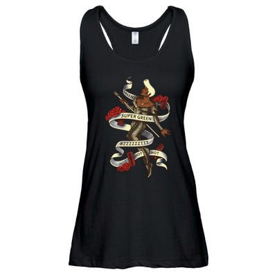 Super Green Ladies Essential Flowy Tank