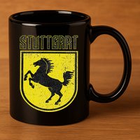 Stuttgart Germany 11oz C Handle Ceramic Mug