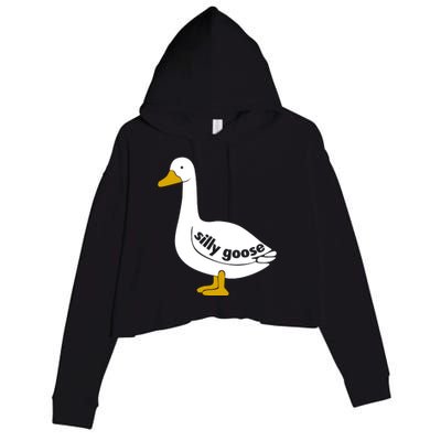 Silly Goose Crop Fleece Hoodie