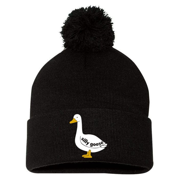 Silly Goose Pom Pom 12in Knit Beanie