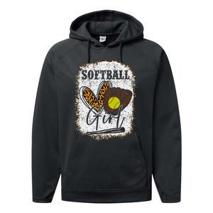 Softball Girl Performance Fleece Hoodie