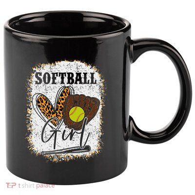 Softball Girl 11oz C Handle Ceramic Mug