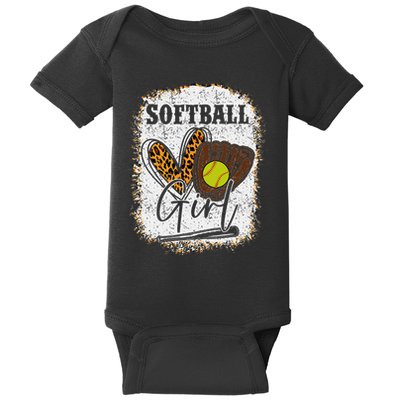 Softball Girl Baby Bodysuit