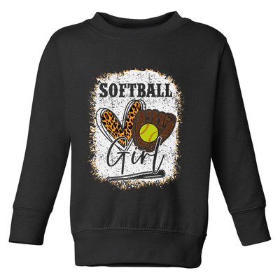 Softball Girl Toddler Sweatshirt