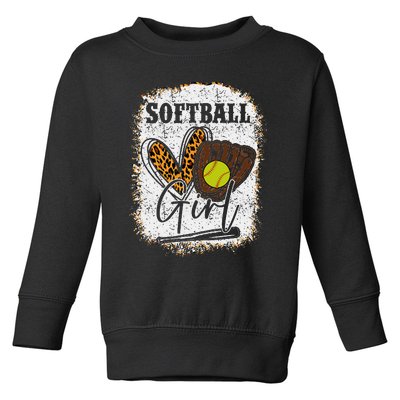 Softball Girl Toddler Sweatshirt